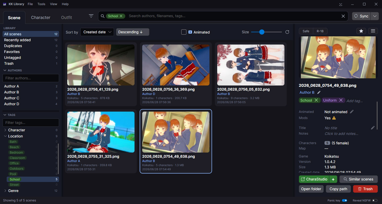 Browse / search screenshot